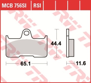 Set placute frana moto OFFROAD - CF MOTO TERRALANDER; YAMAHA YFM - Img 3