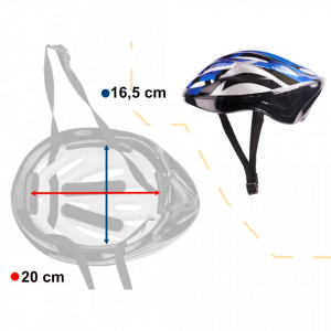 Set Protectie pentru copii, 7 piese, model BIKE, culoare Albastra - Img 3