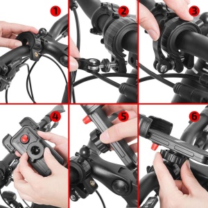 Suport Premium pentru Telefon HEYNER® – Fixare Sigură pe Bicicletă - Img 6