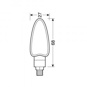 Set lampi semnalizare moto Lampa Arrow Halo, 2 buc - Img 3