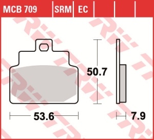 Set placute frana moto APRILIA SR125 SR150 - Img 2