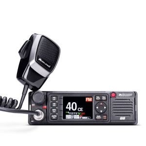 Stație radio CB Midland M88, AM/FM MultiNorm, 12/24V, putere 4W, ecran TFT, format 1DIN, suport montaj parbriz