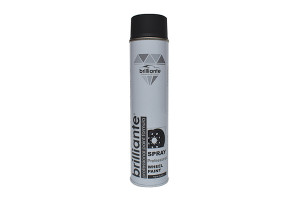 Vopsea Spray Pentru Jante Negru Satin 600 Ml Brilliante