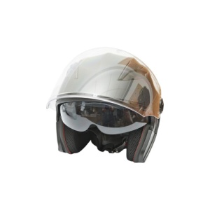 Casca moto tip jet neagra cu viziera transparenta si ochelari de soare marimea XL, model Urban - Img 5
