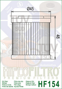 Filtru ulei HIFLO pentru motociclete HF154 - Husqvarna SM250, TE410, TE610, SM610 - Img 4