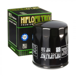Filtru ulei moto HIFLO pentru motociclete, HF551 - Moto Guzzi 850 Griso,1000 V10 Centauro,1200 Sport - Img 1