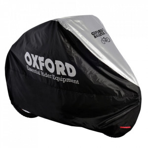 Husa Bicicleta Oxford Aquatex pentru 1 bicicleta Negru Argintiu - CC100 - Img 1