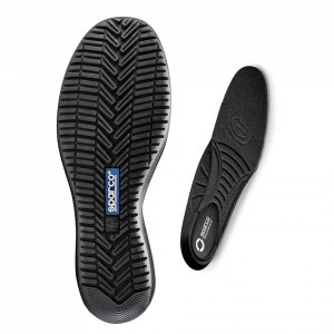 Incaltaminte de protectie curse SPARCO Drive Line RACING EVO - piele/piele intoarsa culoare: Negru / Gri - Img 4