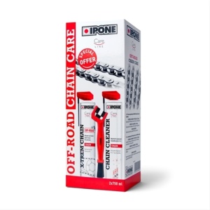 Kit Intretinere Lant OFF ROAD (Spray Curatat 750ml + Lubrifiant 750ml + Perie) - IPONE