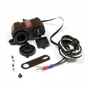 Priza moto DC 12-24V; DC 5V/2.1A - 4Ride