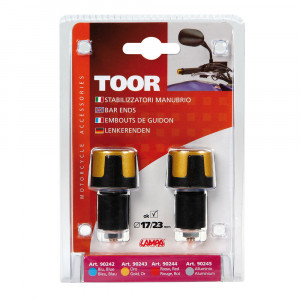 Set capete ghidon "TOOR" 17/23 mm, Lampa - Auriu - Img 2