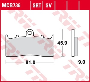 Set placute frana moto BMW K, R 850-1600 - Img 3