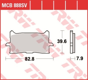 Set placute frana moto HONDA CRF 1000 - Img 3