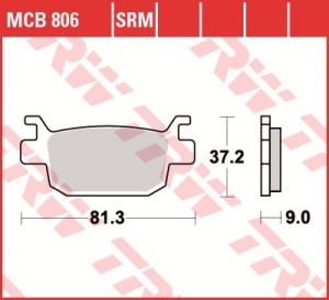 Set placute frana moto HONDA FES, NSS 125-300 - Img 3