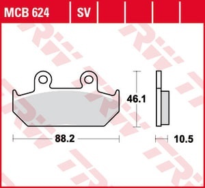 Set Placute Frana Moto HONDA GL1500 NX650 VT600 XL600 - Img 3