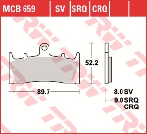 Set placute frana moto ORGANIC - KAWASAKI VN ZR ZRX ZX-6R ZX-7R ZX-9R, SUZUKI GSF - Img 2