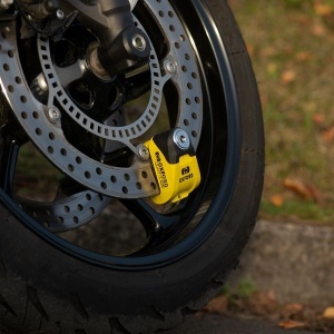 Antifurt moto/blocator disc de frână Quartz XD10 OXFORD culoare galben/negru - Img 3