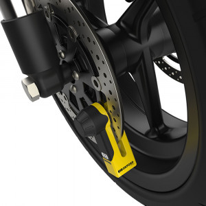 Antifurt moto/blocator disc Oxford Titan, 10mm Pin, Galben / Negru - Img 3