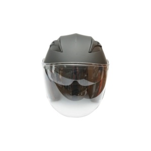 Casca moto tip jet neagra cu viziera transparenta si ochelari de soare marimea XL, model Urban - Img 3