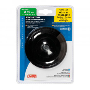 Claxon de disc Ø 90 mm, 12V - Ton ridicat - Img 2
