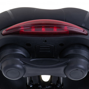 Scaun pentru bicicleta model SPORT, din spuma, cu stop LED incorporat, culoare Neagra - Img 3
