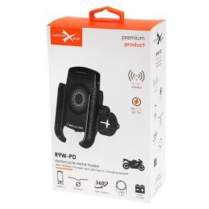 Suport pentru motocicletă cu încărcător de telefon - R9W-PD Wireless - PD - Img 9