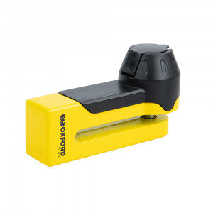 Antifurt moto/blocator disc Oxford Titan, 10mm Pin, Galben / Negru