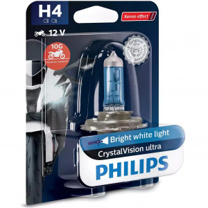 Bec, far principal Philips Crystal Vision H4 , ultra 12V 60/55W / blister