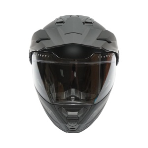 Casca motocross integrala, negru mat cu viziera transparenta si ochelari de soare marimea XL, model LION - Img 4