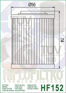 Filtru ulei HIFLO pentru motociclete HF152 - Aprilia RSV1000, ATV Bombardier, ATV Can-Am - Img 4