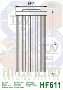 Filtru ulei moto HIFLO pentru motociclete, HF611 - BMW G450X - Husqvarna SMR449,TE449 - Sherco SE 5.1i F, SM 5.1i F - Img 2