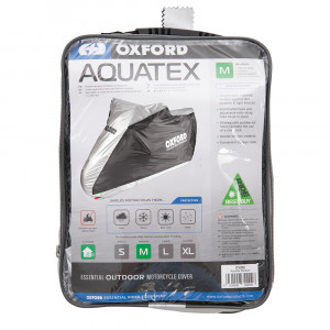 Husa-prelata protectie impermeabila scuter motocicleta Aquatex argintiu M - CV202 - Img 3