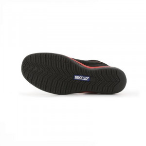 Incaltaminte de protectie curse SPARCO RACING EVO - piele/piele intoarsa culoare: Negru/Rosu - Img 3