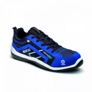 Incaltaminte de protectie curse SPARCO URBAN EVO - piele intoarsa,Negru/Alb/Albastru/Violet - Img 1
