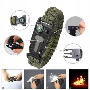 Kit complet de supravieturire format din 17 piese pentru camping, calatorii, offroad, ATV, SSV, model AVX-WT-SRV-62 - Img 3