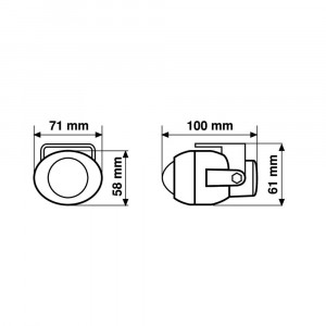Lampi de ceață cu halogen si fascicul proiector Micro-Projector 2 - Img 2