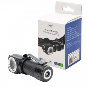 Lanterna Frontala Pni Adventure F75, Led 6W, 600 Lm, Cu Acumulator Si Incarcator Magnetic, Suport Pentru Cap - Img 1