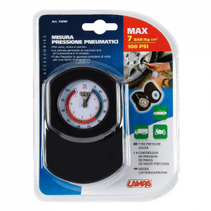 Manometru profesional 50 mm Ø, pres max 7 bar/100psi - Img 2