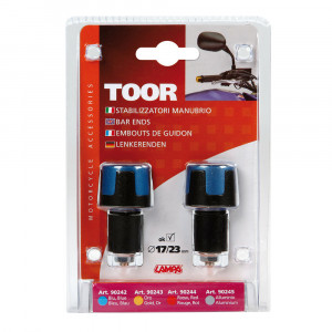 Set capete ghidon "TOOR" 17/23 mm, Lampa - Albastru - Img 2