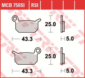 Set placute frana moto OFFROAD - HUSQVARNA CR SM, KTM GS JUNIOR MX SENIOR SX SXS 50/65/125 - Img 2