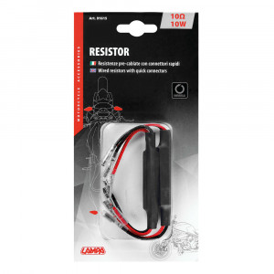 Set rezistenta cu cablu semnalizari moto Lampa, 10 Ohm, 2 buc - Img 2