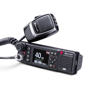 Stație radio CB Midland M88, AM/FM MultiNorm, 12/24V, putere 4W, ecran TFT, format 1DIN, suport montaj parbriz - Img 2