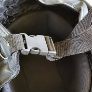 Casca Moto WW2, imbracata in piele ecologica, cu ochelari - Img 4