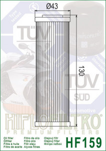Filtru ulei HIFLO pentru motociclete HF159 - Ducati Panigale - Img 4