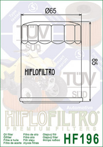 Filtru ulei moto HIFLO pentru motociclete, HF196 - ATV Polaris 600,700 Sportsman Twin - Img 2