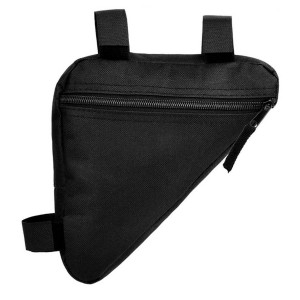Geanta triunghiulara pentru cadru bicicleta, 25 x 19 x 18 cm, culoare neagra - Img 2