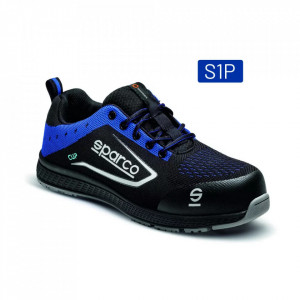 Incaltaminte de protectie curse Sparco Light Line Cup - Piele intoarsa/Net ,Negru/ Albastru - Img 3