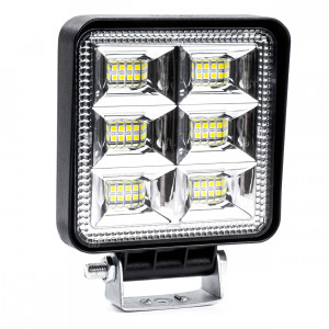 Proiector LED pentru Off-Road, ATV, SSV, putere 144W, culoare 6500K, tensiune 9-36V, dimensiuni 110 x 110 x 35 mm