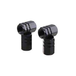 Set capacele auto pentru ventil hexagon negru 4 buc - Img 3