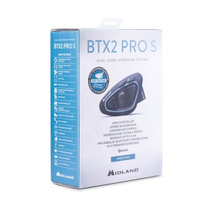 Sistem comunicare Bluetooth Midland BTX2 Pro S-LR individual intercom cu antenă - Img 5